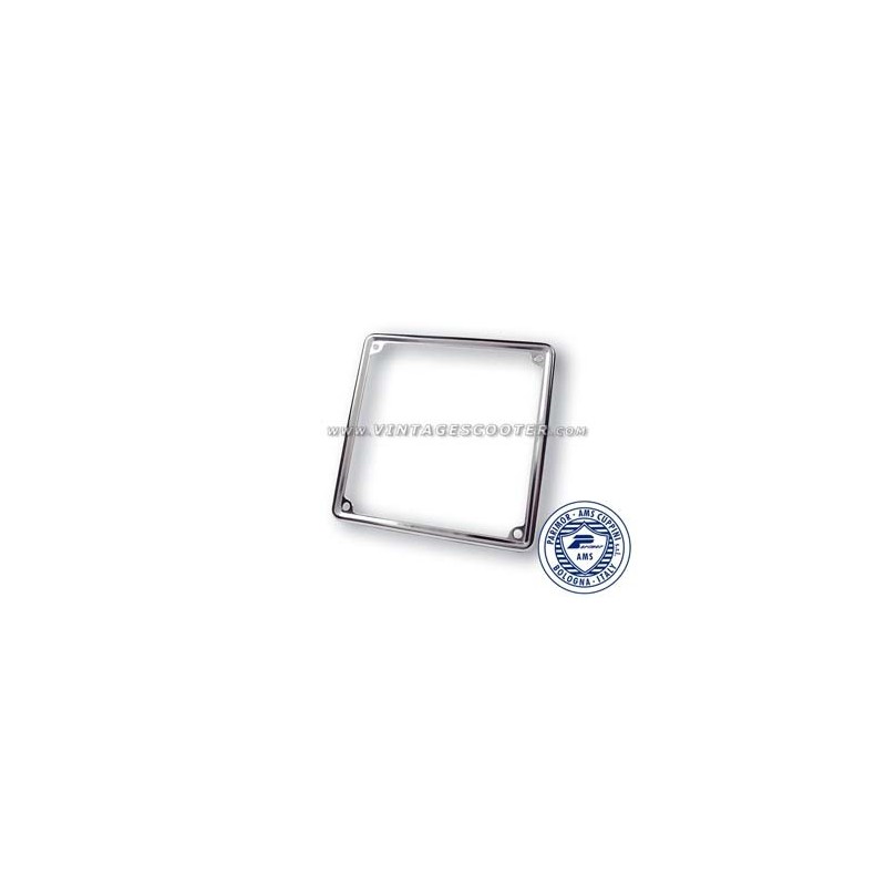 Entourage de plaque Inox Vespa 17x17